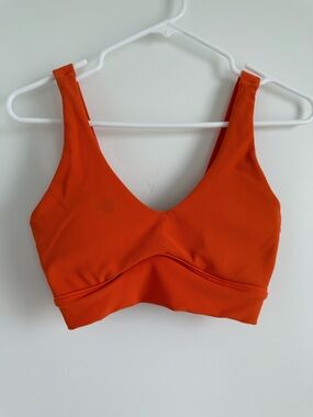 Seamless Orange V-Neck Bralette - Women's Intimates